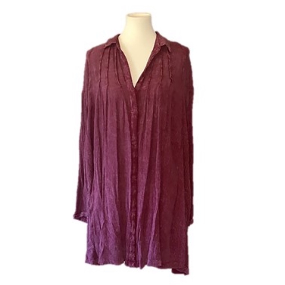 Free People Boho Style Shirt Dress